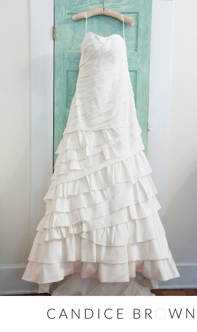 Wedding Dress On Blue Door Candice Brown Photography Weddings
