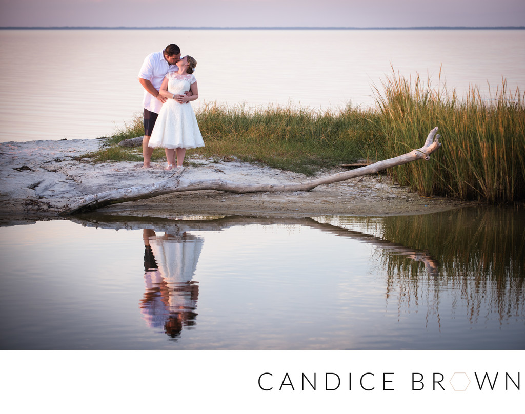 Newlyweds on Beach- Orange Beach Wedding Photographer