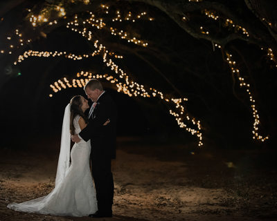 Oak Hollow Farm Nighttime Wedding Photographer 