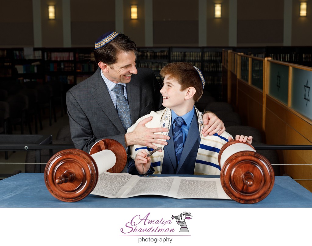 Father and Son Bar Mitzvah Portrait