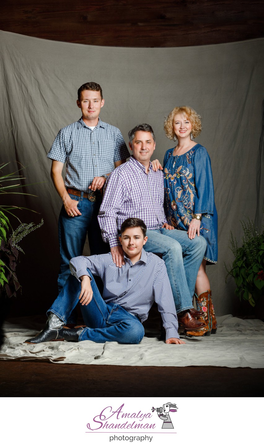 Country style family portrait