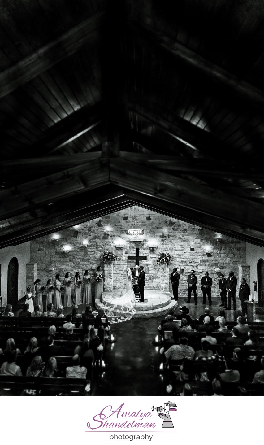 Wedding ceremony in church image