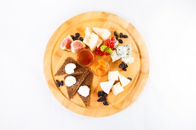 different sorts cheese plate
