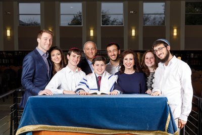 Family portrait in Synagogue