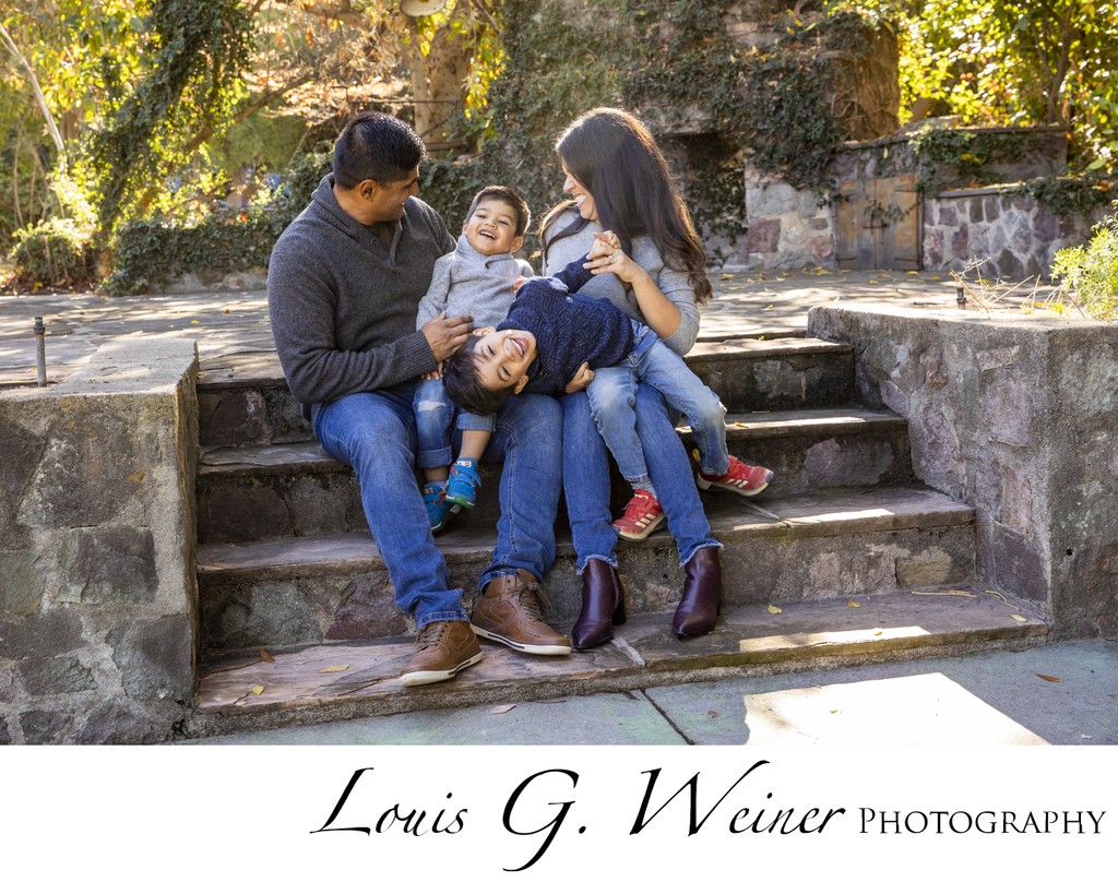 Family Portraits in Redlands with wonderful family, by Louis G Weiner Photography