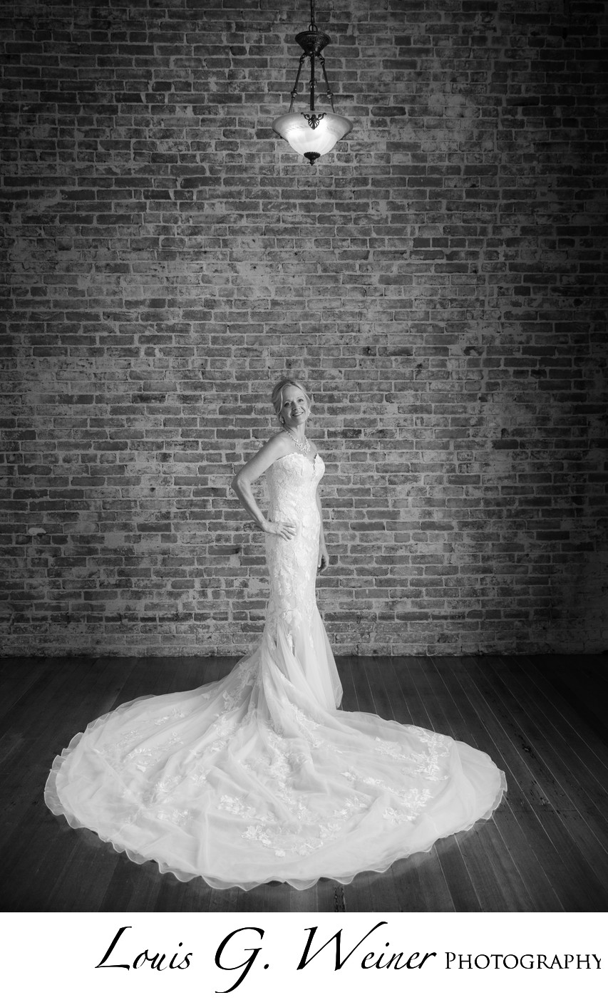 Bridal portrait in Black and White, just stunning.  love her attitude 