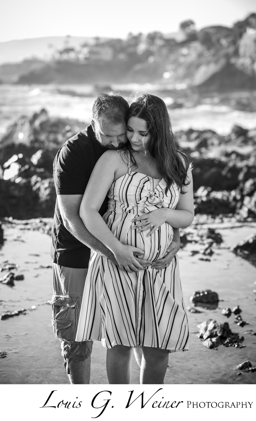 Laguna Beach Maternity, Louis G Weiner Photography