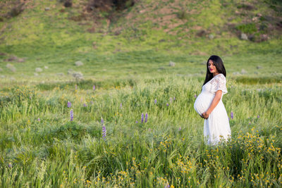 Redlands Maternity session with beautiful Indian Mom 