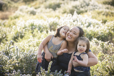 Family Portraits in Rancho Cucamonga, Mother and daughters