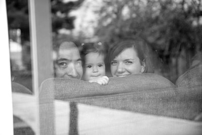 Family portraits through the glass, Louis G Weiner 