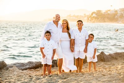 Laguna Beach family sunset portrait Summer session