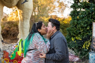 Cabazon Dinosaur Park Marriage Proposal 