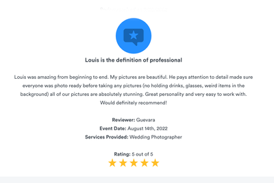 Wedding photography review 