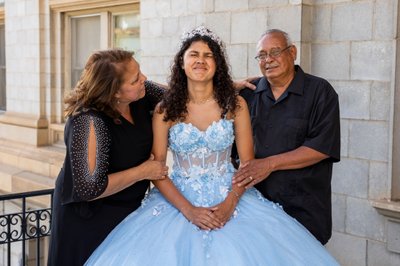 Quinceanera Photography Fun with Grandparents