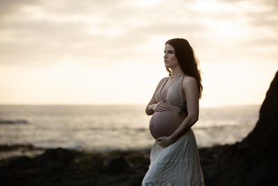 Maternity Photography at Laguna Beach by Louis G Weiner