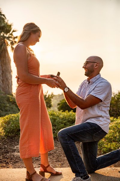 Surprise wedding proposal at Prospect Park