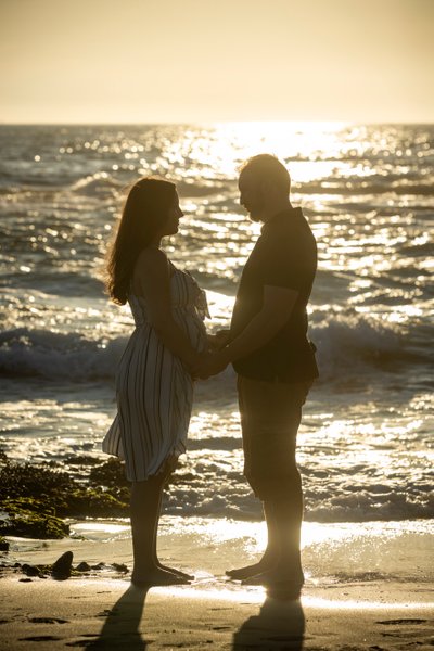 Sunset Maternity session, Louis G Weiner Photography