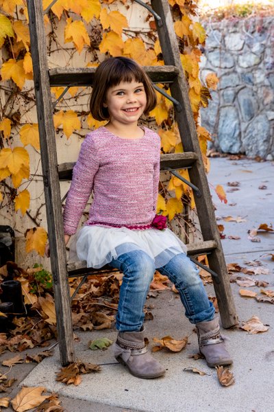 Little girl Portrait at The Homestead in Oak Glen, CA 