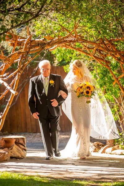 Father walking his daughter down the aisle 
