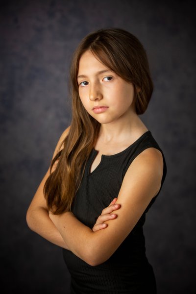 Child Headshots for young girl, by Louis G Weiner Photography