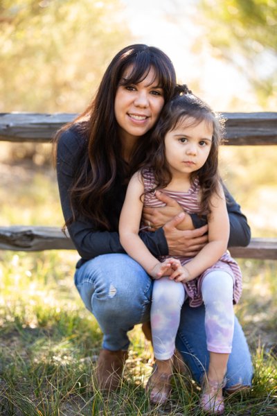 Mother and daughter Portrait in Big Bear, CA
