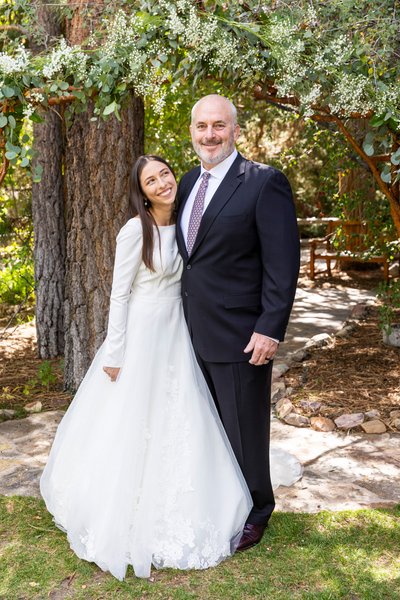 Wedding Day Father and Daughter, Gold Mountain Manor