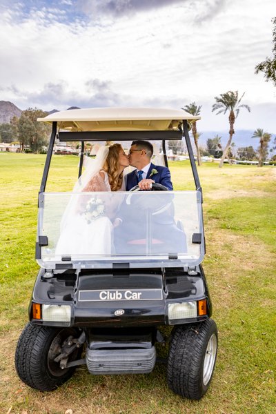 Winter Wedding in La Quinta Ca on the golf Course