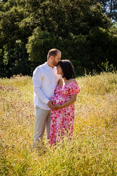 Loving Parents at Maternity session in Redlands, CA. 