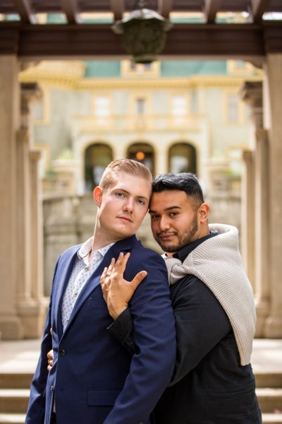 Gay Engagement session at Kimberly Crest 