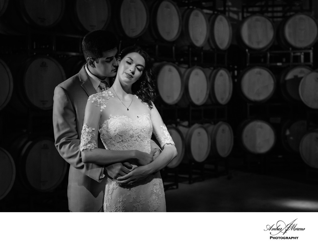 Valenzano Winery Wedding-Barrel Room