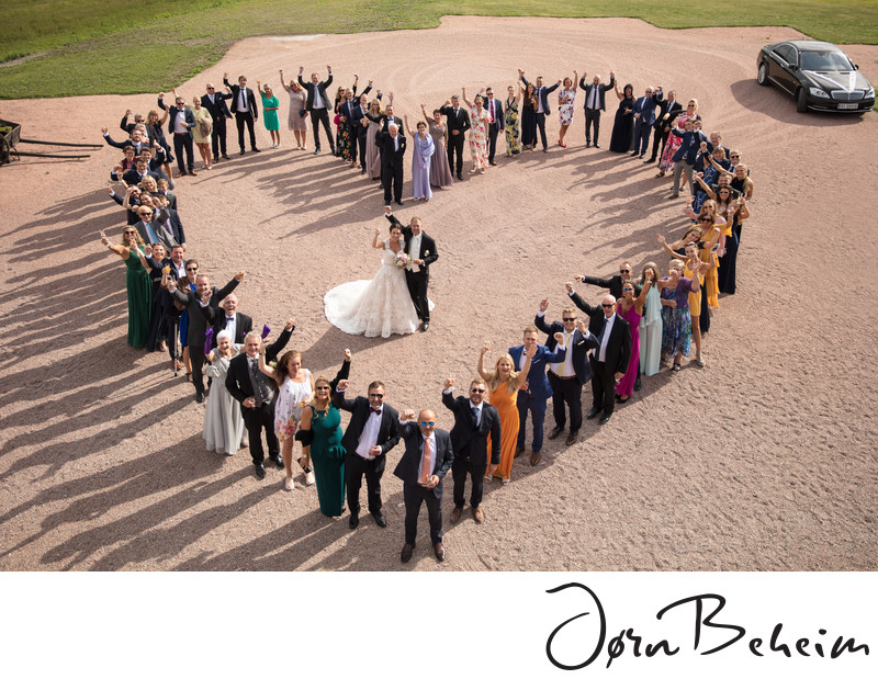 Bryllup på Svensefjøset i Lier. Fotograf Jørn Beheim