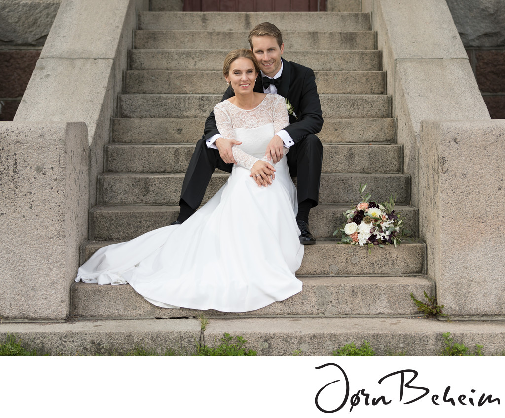Bryllupsfotograf på Slottsfjell, Tønsberg