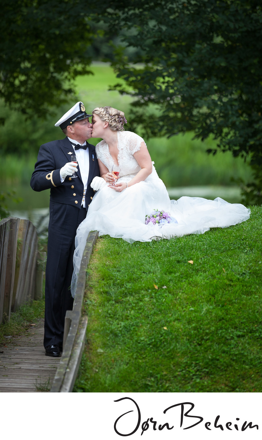 Bryllupsfotografering av marinen i Norge