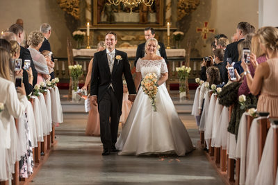 Vielse i Asker - Bryllupfotograf i Asker Kirke