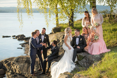 Stilige bryllupsbilder fra Nesodden, Fotograf Beheim