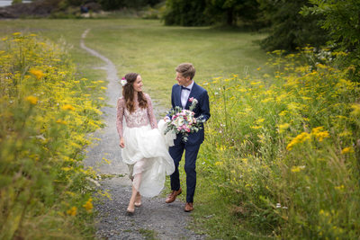 Bryllupsfotograf Rolfsbukta i Oslo, flott juli-dag