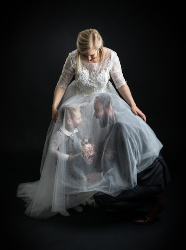 Bryllupsbilder i studio, Fotograf Jørn Beheim