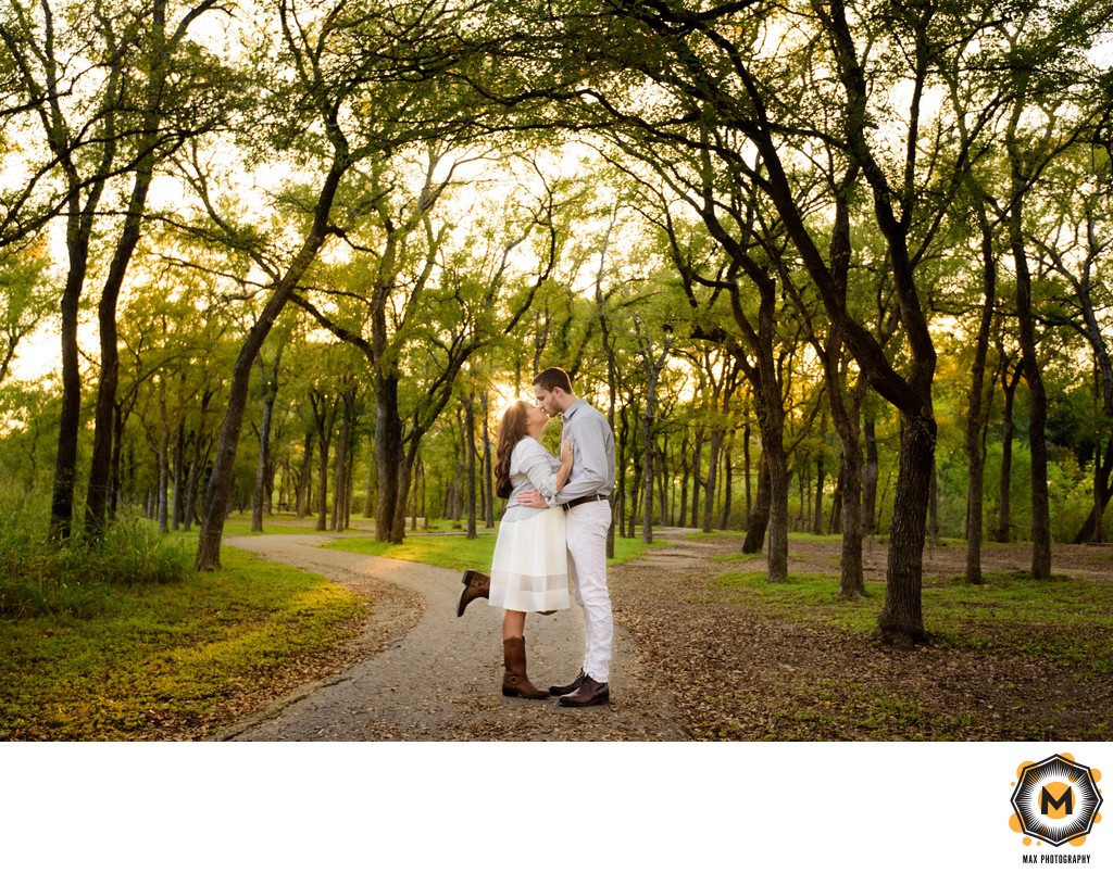 Engagement Photo at McKinney Falls State Park in Austin