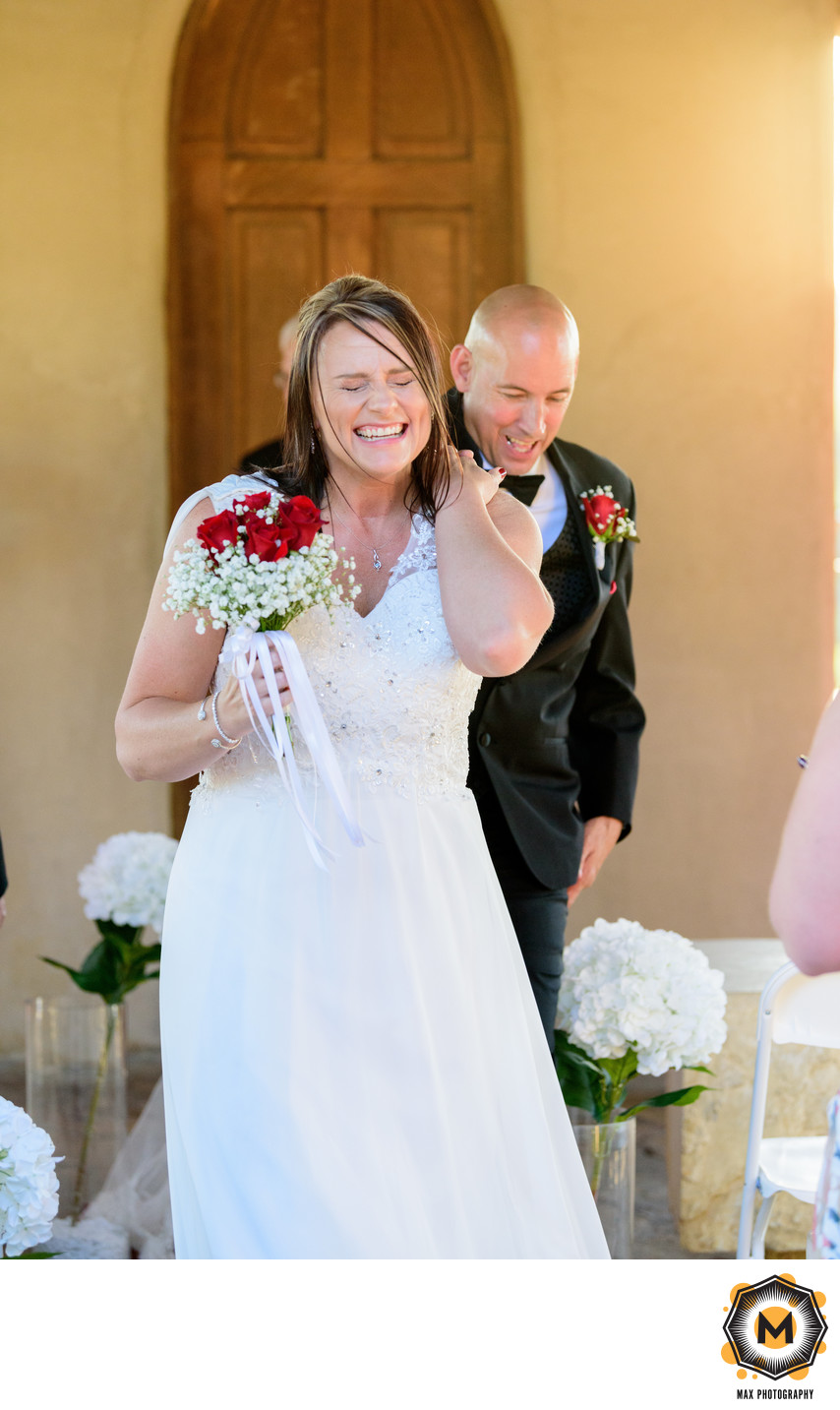 Chapel Dulcinea | Smiling Bride Walking Down Aisle