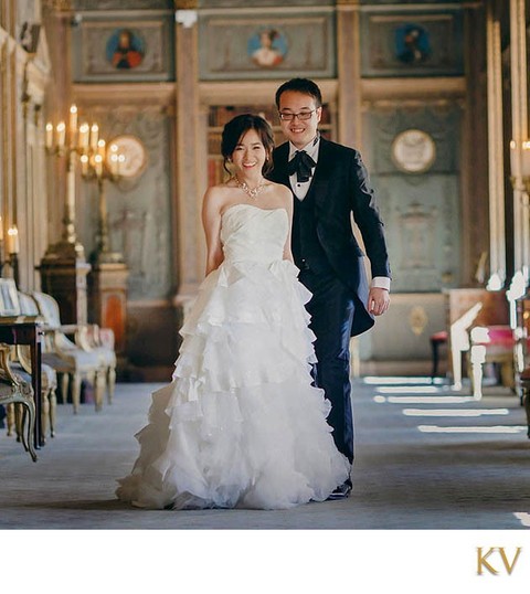photo of bride & groom at Syon House in London