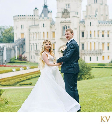 Castle Hluboka wedding photo