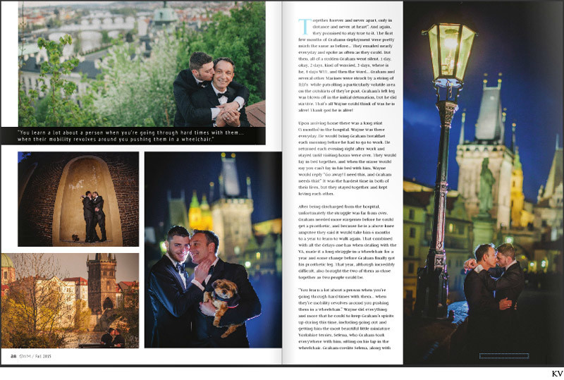 Gay Weddings & Marriage Magazine layout 2