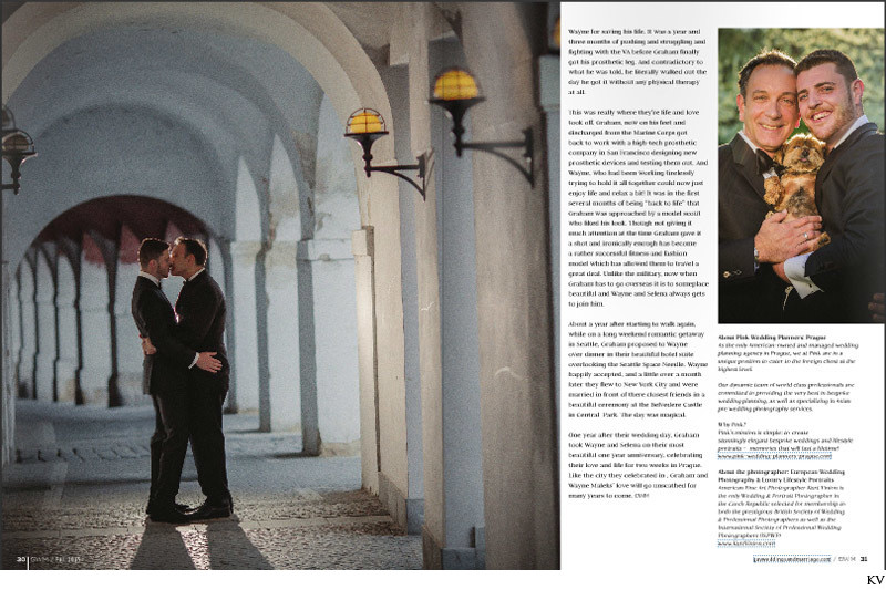 Gay Weddings & Marriage Magazine layout 3
