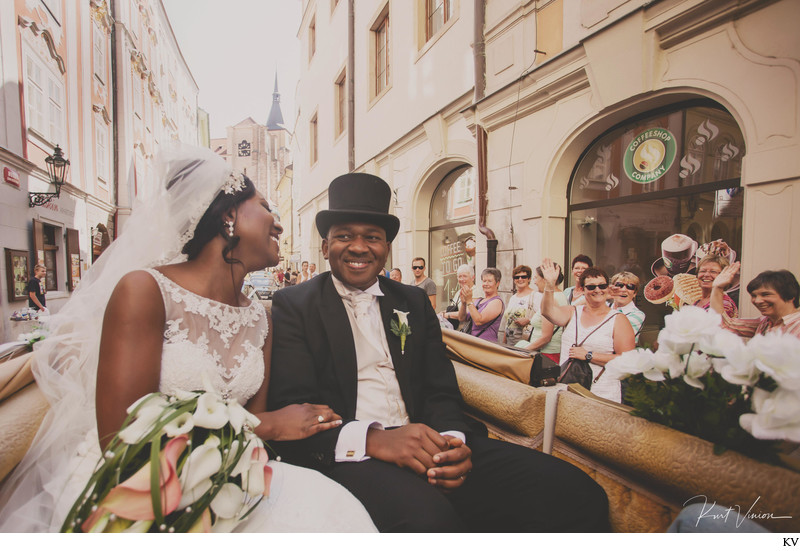 Chika & Emeka (IE) wedding day horse & carriage ride