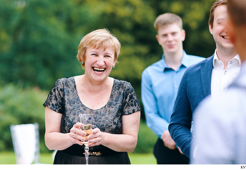 The happy mother of the groom