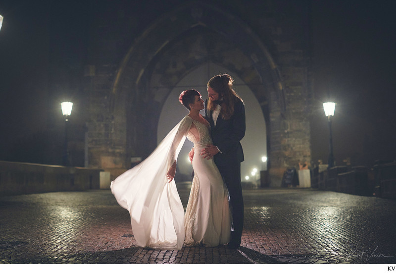 Anniversary portrait session in Prague Berta dress