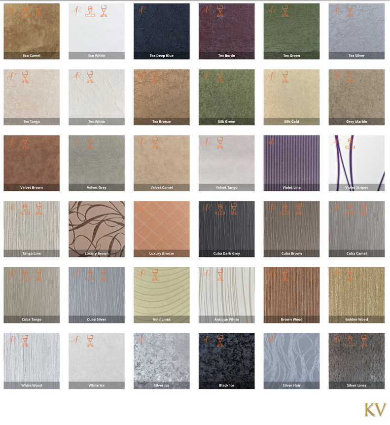 Cover swatches for bespoke collection