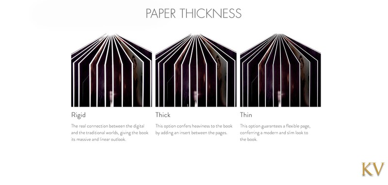 Paper thickness illustration