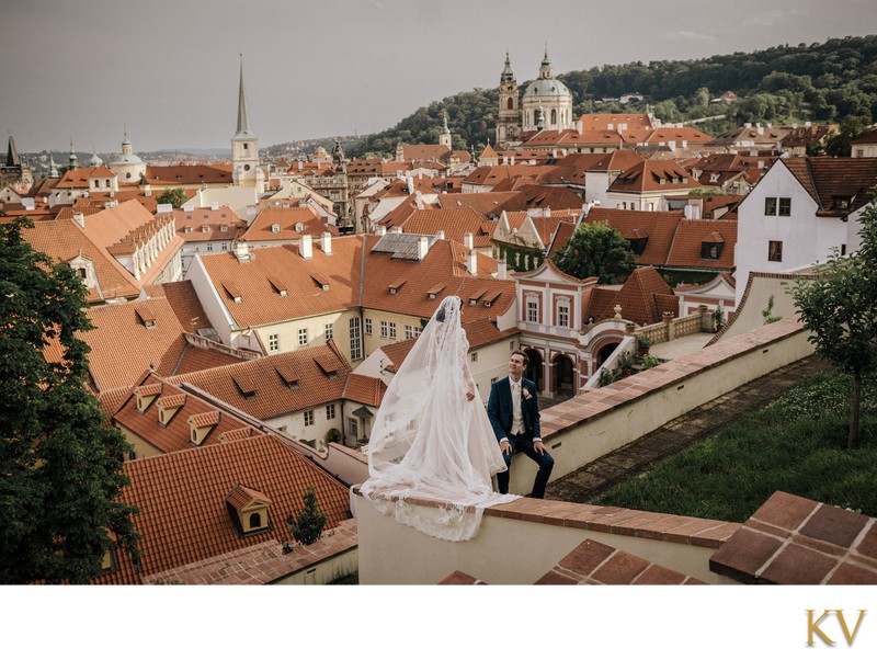 Fearless Wedding Photographers Prague Ledebour Garden bride