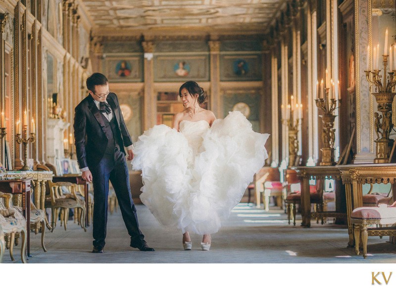 London Syon House wedding photo bride & Jimmy Choo